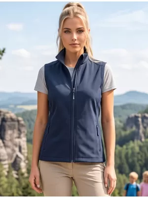 Dámská softshellová vesta ALTISPORT NoPrint NP/ALW7211NJ NAVY/NAVY