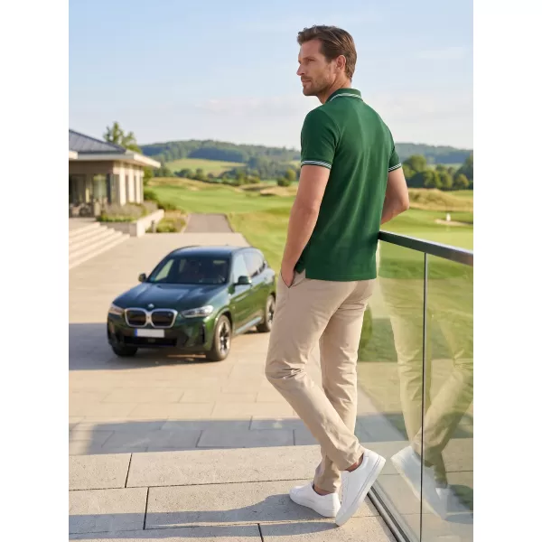  Pánské triko s límečkem ALTISPORT NoPrint NP/ALM912 DARK GREEN 