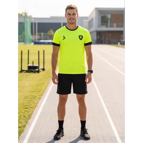  Pánské funkční tričko premium ALTISPORT VOJ/ALM040TR01 NEON YELLOW 