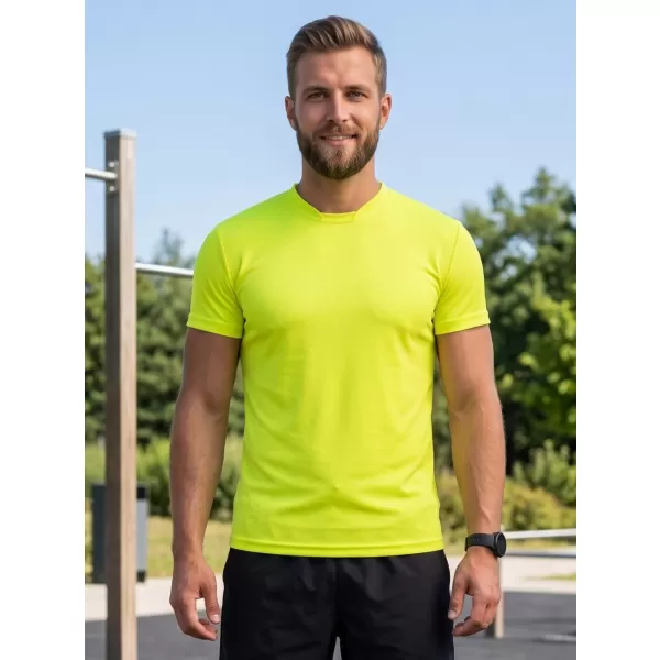  Pánské funkční triko ALTISPORT NoPrint NP/ALM421 NEON YELLOW 
