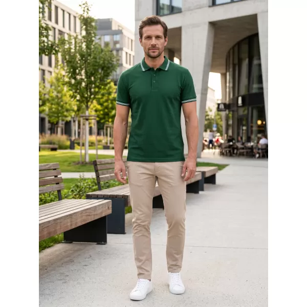  Pánské triko s límečkem ALTISPORT NoPrint NP/ALM912 DARK GREEN 
