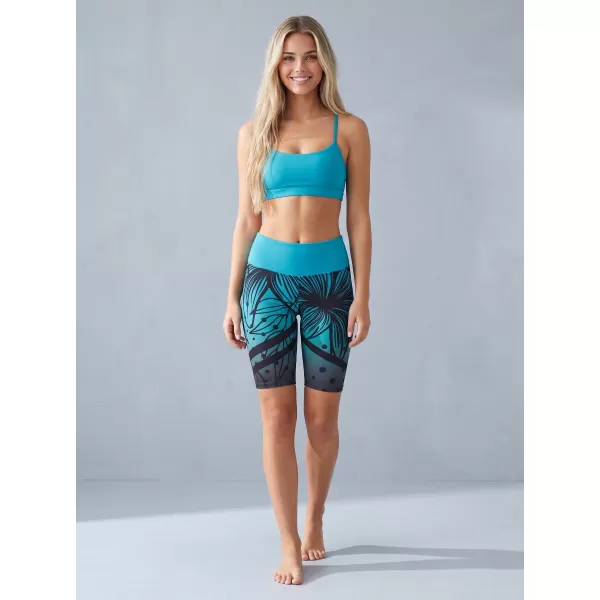  Dámské funkční legíny nad kolena premium ALTISPORT VOJ/ALW045LEG02 EMERALD/ČERNÁ 