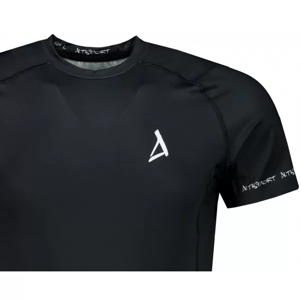  Pánské funkční kompresní tričko s krátkým rukávem premium ALTISPORT VOJ/ALM000TR04 ČERNÁ 