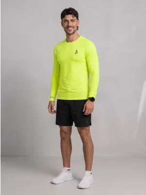 Pánské funkční kompresní tričko premium ALTISPORT VOJ/ALM000TR03 NEON YELLOW