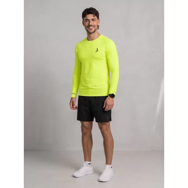  Pánské funkční kompresní tričko premium ALTISPORT VOJ/ALM000TR03 NEON YELLOW 