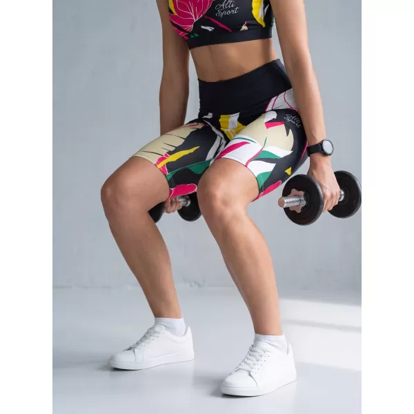  Dámské funkční legíny nad kolena premium ALTISPORT VOJ/ALW042LEG02 ČERNÁ 