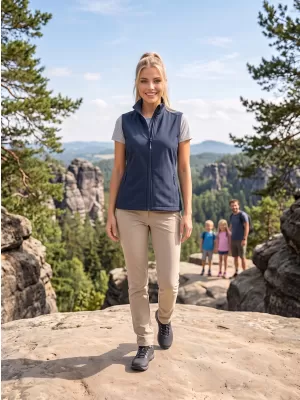 Dámská softshellová vesta ALTISPORT NoPrint NP/ALW7211NJ NAVY/NAVY