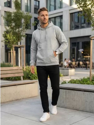 Pánská mikina ALTISPORT NoPrint NP/ALM697NJ GREY HEATHER