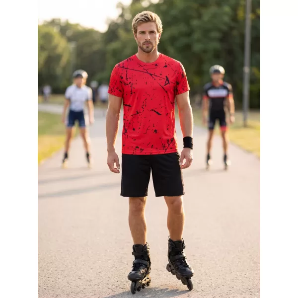  Pánské funkční tričko premium ALTISPORT VOJ/ALM034TR01 ČERVENÁ 