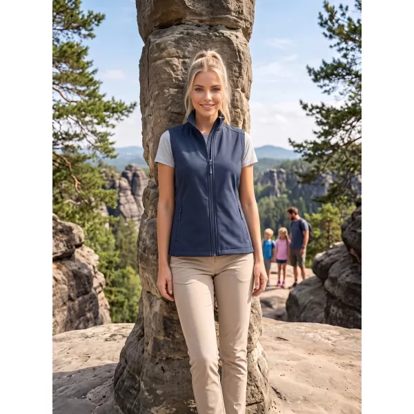 Dámská softshellová vesta ALTISPORT NoPrint NP/ALW7211NJ NAVY/NAVY 