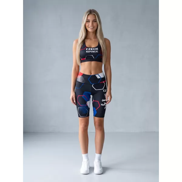  Dámské funkční legíny nad kolena premium ALTISPORT VOJ/ALW036LEG02 HEXA ČERNÁ 