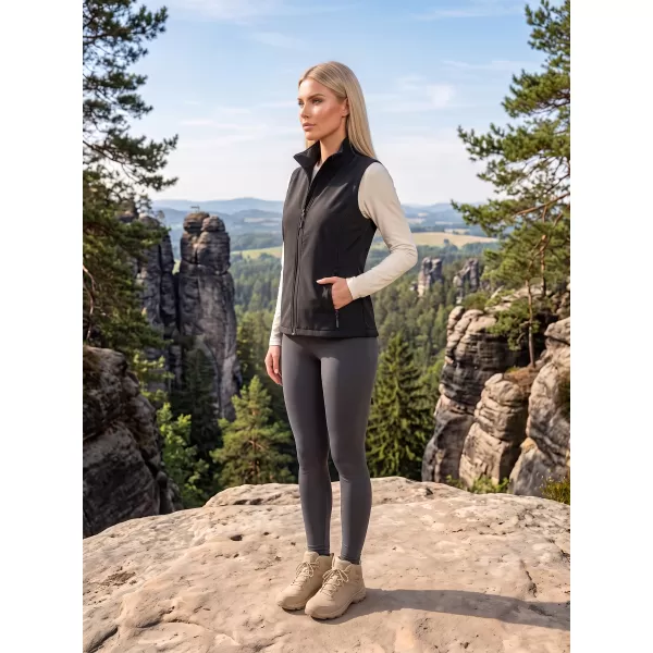  Dámská softshellová vesta ALTISPORT NoPrint NP/ALW7211NJ BLACK/BLACK 