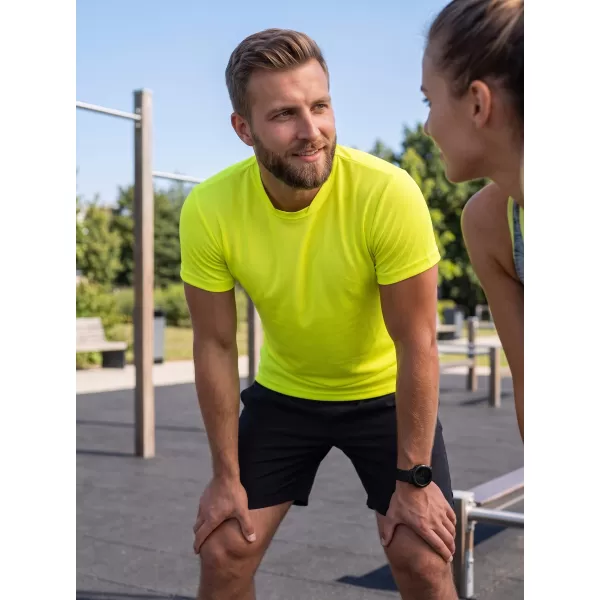  Pánské funkční triko ALTISPORT NoPrint NP/ALM421 NEON YELLOW 
