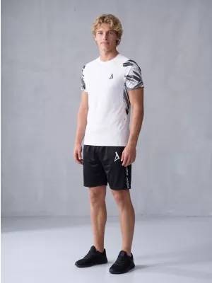 Pánské funkční kompresní tričko s krátkým rukávem premium ALTISPORT VOJ/ALM039TR04 BÍLÁ