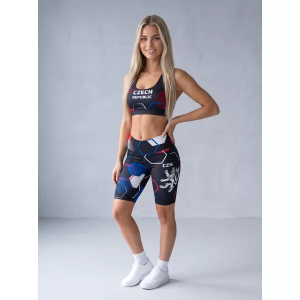  Dámské funkční legíny nad kolena premium ALTISPORT VOJ/ALW036LEG02 HEXA ČERNÁ 