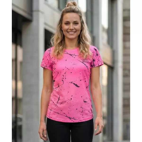  Dámské funkční tričko premium ALTISPORT VOJ/ALW034TR01 NEON RŮŽOVÁ 