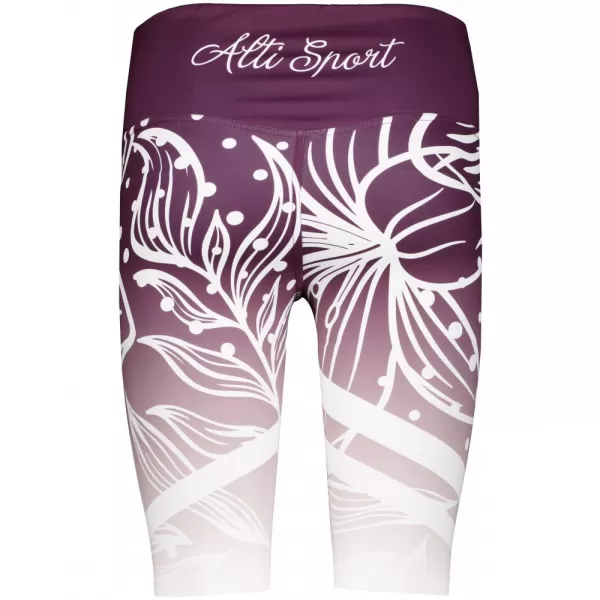  Dámské funkční legíny nad kolena premium ALTISPORT VOJ/ALW045LEG02 FIALOVÁ/BÍLÁ 