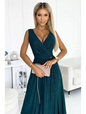 Dámské šaty NUMOCO LOUISE 467-1 ZELENÁ