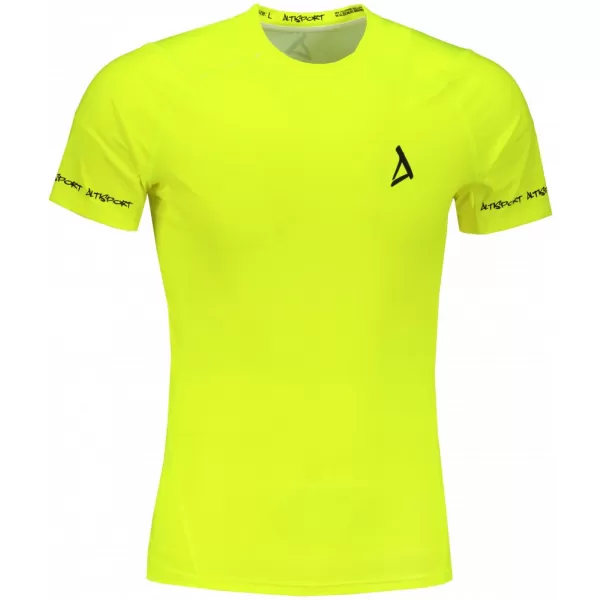  Pánské funkční kompresní tričko s krátkým rukávem premium ALTISPORT VOJ/ALM000TR04 NEON YELLOW 