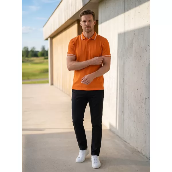  Pánské triko s límečkem ALTISPORT NoPrint NP/ALM912 ORANŽOVÁ 