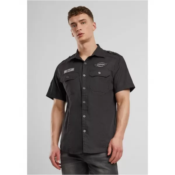  Pánská košile BRANDIT LUIS VINTAGE BD4033 BLACK 