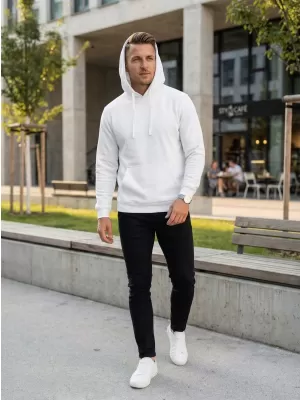 Pánská mikina ALTISPORT NoPrint NP/ALM697NJ WHITE