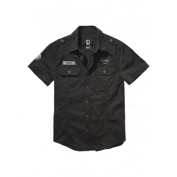  Pánská košile BRANDIT LUIS VINTAGE BD4033 BLACK 