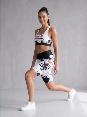 Dámské funkční legíny nad kolena premium ALTISPORT VOJ/ALW036LEG02 ABSTRAKCE