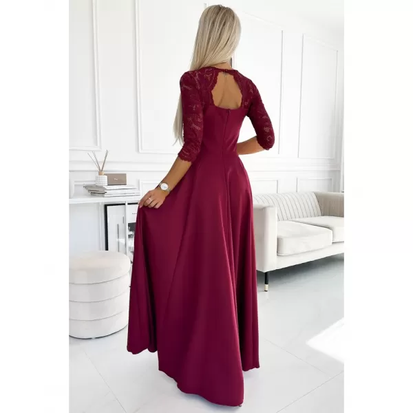  Dámské šaty NUMOCO AMBER 309-9 VÍNOVÁ 