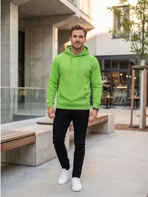 Pánská mikina ALTISPORT NoPrint NP/ALM697NJ LIME GREEN