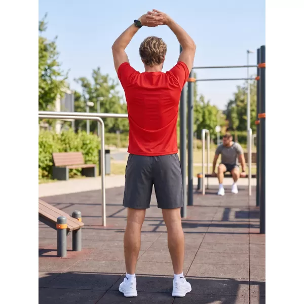  Pánské funkční triko ALTISPORT NoPrint NP/ALM421 ČERVENÁ 