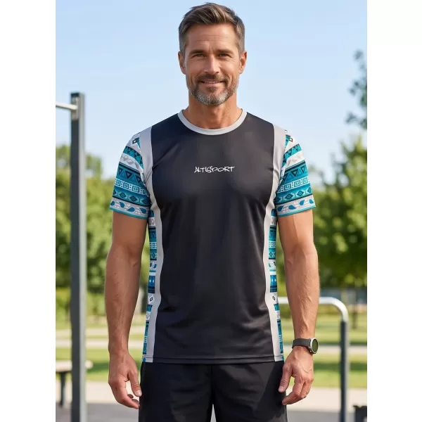  Pánské funkční tričko premium ALTISPORT VOJ/ALM043TR01 ČERNOMODRÁ 