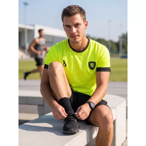  Pánské funkční tričko premium ALTISPORT VOJ/ALM040TR01 NEON YELLOW 