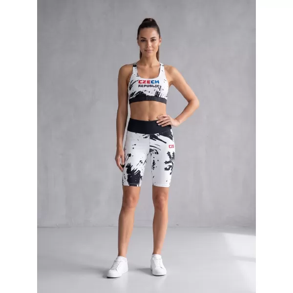  Dámské funkční legíny nad kolena premium ALTISPORT VOJ/ALW036LEG02 ABSTRAKCE 