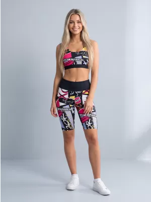 Dámské funkční legíny nad kolena premium ALTISPORT VOJ/ALW041LEG02 ČERNÁ