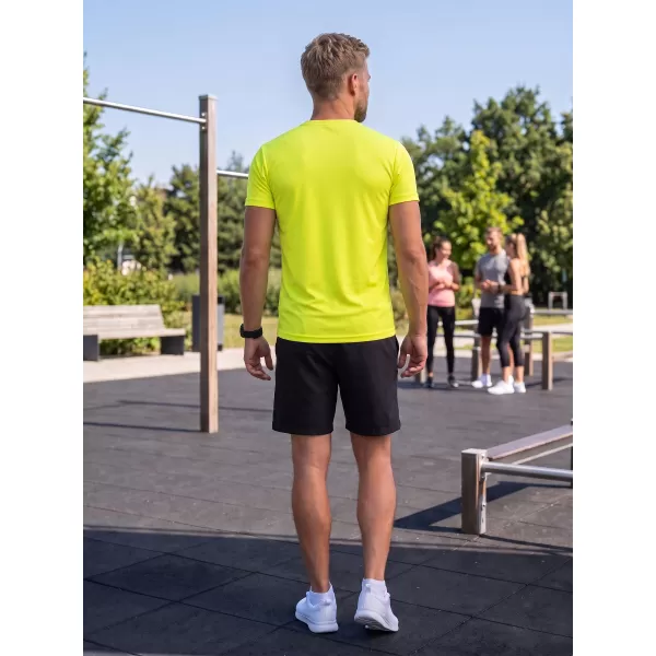  Pánské funkční triko ALTISPORT NoPrint NP/ALM421 NEON YELLOW 