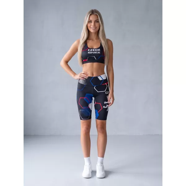  Dámské funkční legíny nad kolena premium ALTISPORT VOJ/ALW036LEG02 HEXA ČERNÁ 