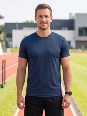 Pánské funkční triko ALTISPORT NoPrint NP/ALM421 NÁMOŘNÍ MODRÁ