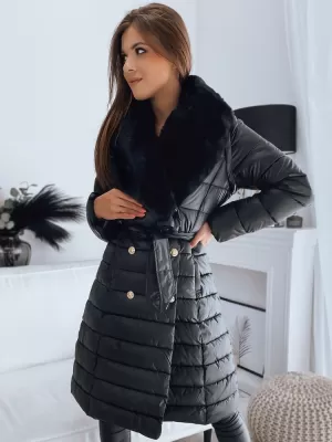 Dámský kabát DSTREET MADAME ČERNÁ