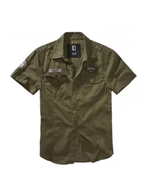 Pánská košile BRANDIT LUIS VINTAGE BD4033 OLIVE