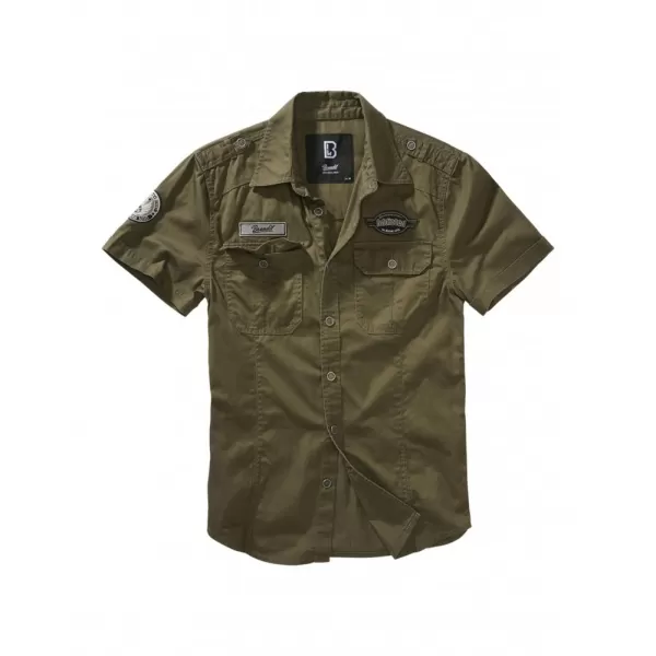  Pánská košile BRANDIT LUIS VINTAGE BD4033 OLIVE 