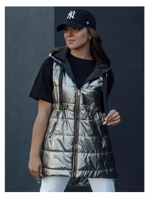 Dámská vesta DSTREET PIXIECODE TMAVĚ ŠEDÁ
