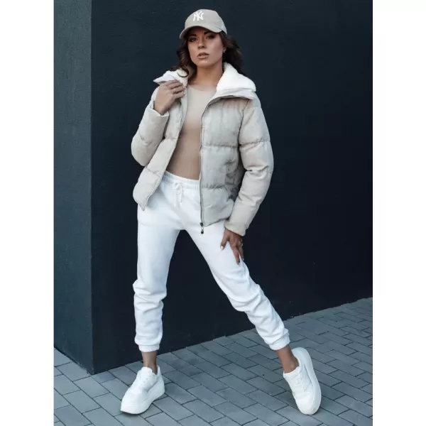  Dámská zimní bunda DSTREET TRENDYGLAM BÉŽOVÁ 