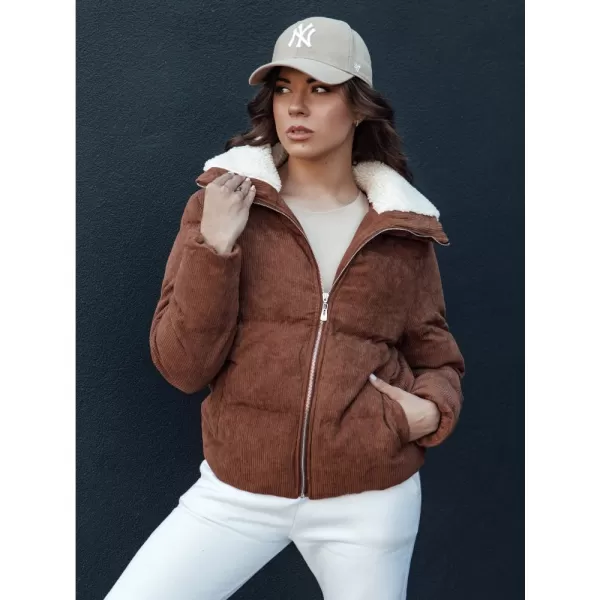  Dámská zimní bunda DSTREET TRENDYGLAM KARAMELOVÁ 