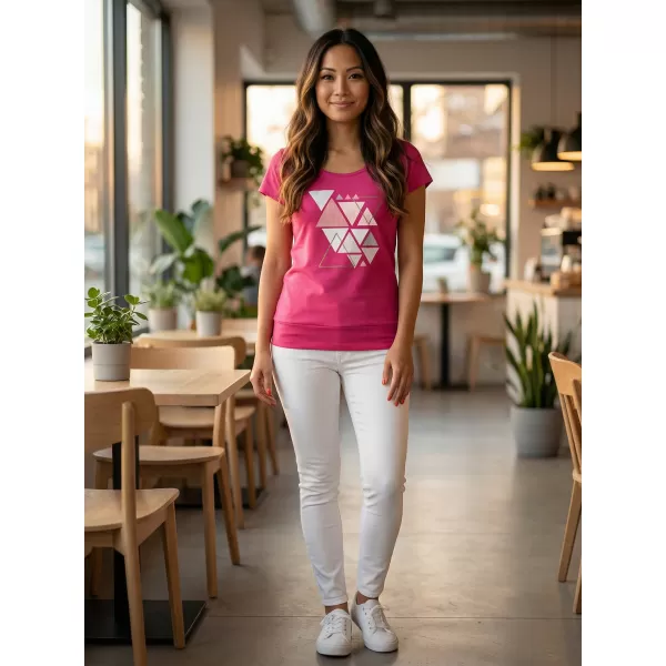  Dámské tričko ALTISPORT ALW185120 Fuchsia red 