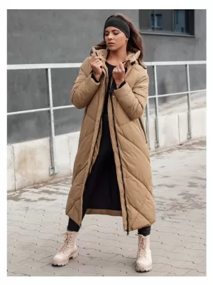Dámský zimní kabát DSTREET STREETFIT BÉŽOVÁ