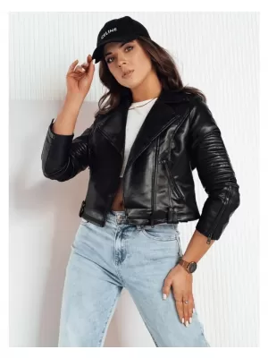 Dámská kožená bunda DSTREET NEGRA ČERNÁ
