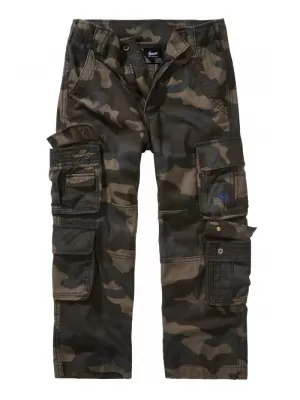 Dětské kalhoty BRANDIT PURE BD6007 DARKCAMO