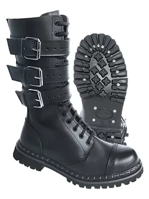 Pánské boty BRANDIT 3-BUCKLE PHANTOM BD9005 BLACK