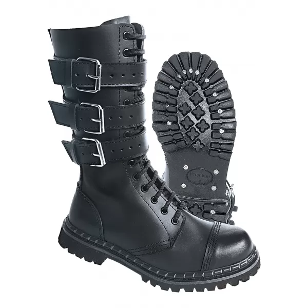  Pánské boty BRANDIT 3-BUCKLE PHANTOM BD9005 BLACK 